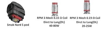 Smok Nord 5 Yedek Kartuş Uyumlu Coil