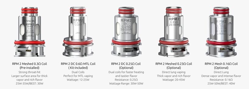 Smok RPM 2 Coil Çeşitleri, Smok RPM2 Coil Çeşitleri, Smok RPM 2 Yedek Coil Çeşitleri
