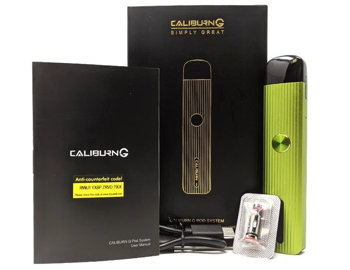 Uwell Caliburn G Pod Kutu İçeriği, Uwell CaliburnG Pod Kutu İçeriği
