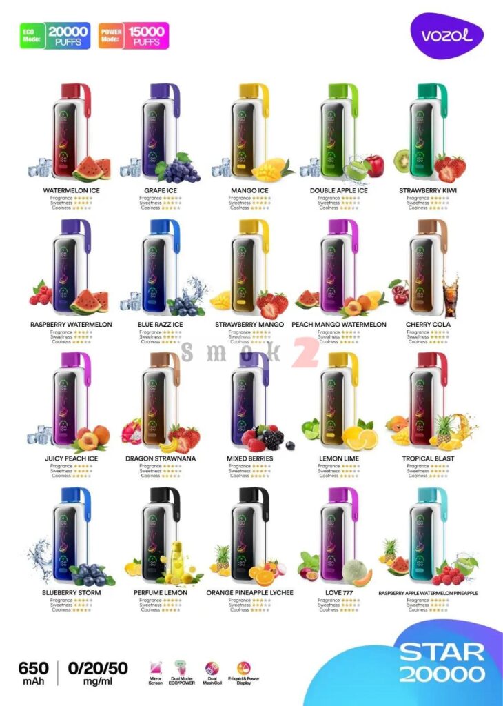 Vozol Star 20000 GRAPE ICE