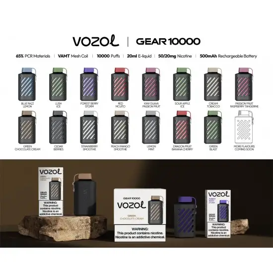 Vozol Gear 10000 Grape Ice Çeşitleri