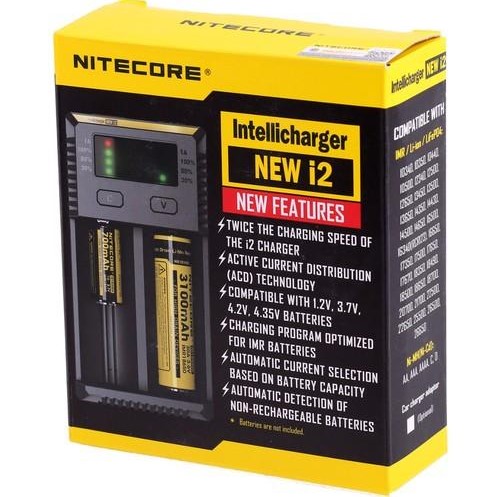 Nitecore New i2 PİL Batarya Şarj Makinası 2'li