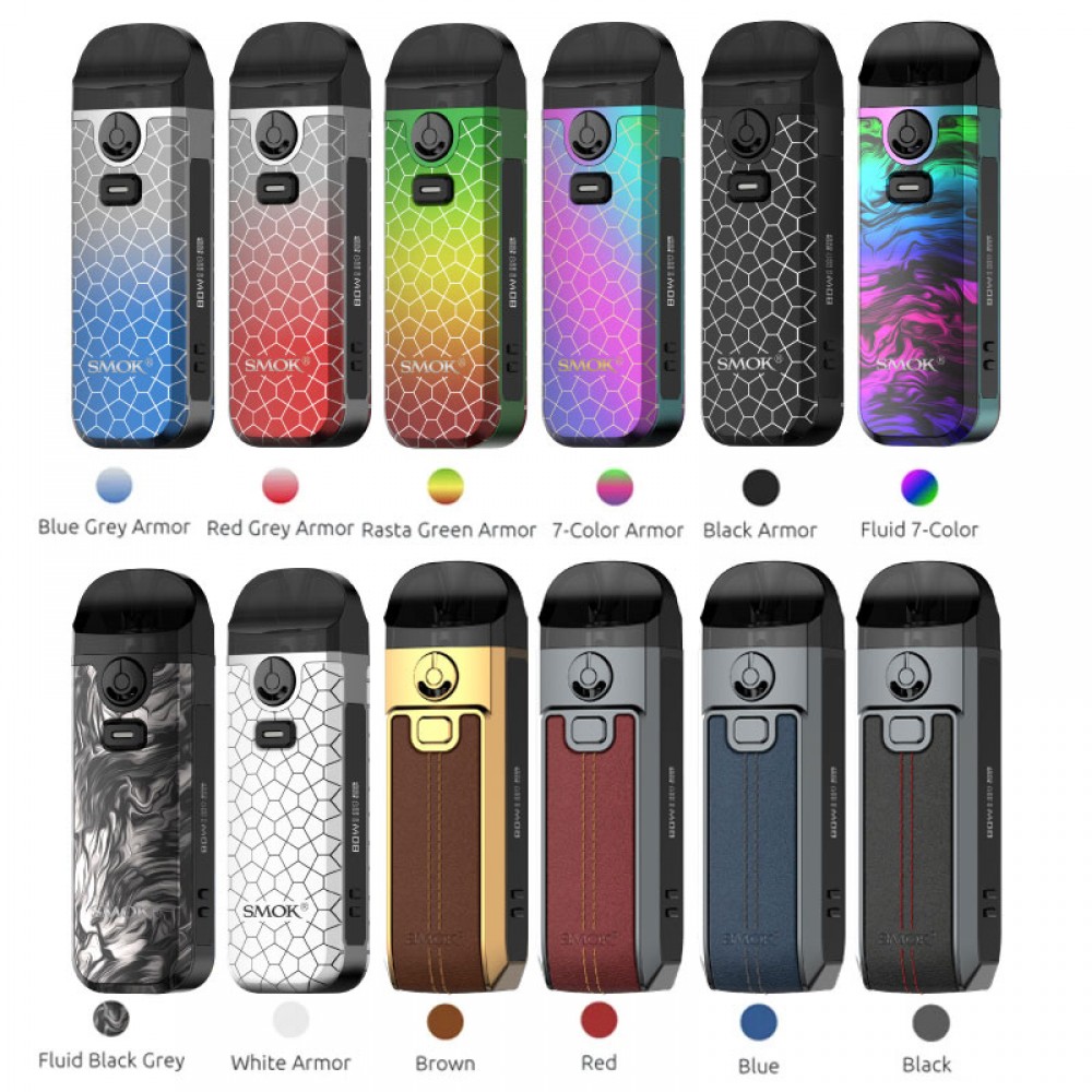 Smok Nord 4 Pod Renk Seçenekleri, Smok Nord 4 Renk Çeşitleri, Nord 4 Black, Smok Nord 4 Brown