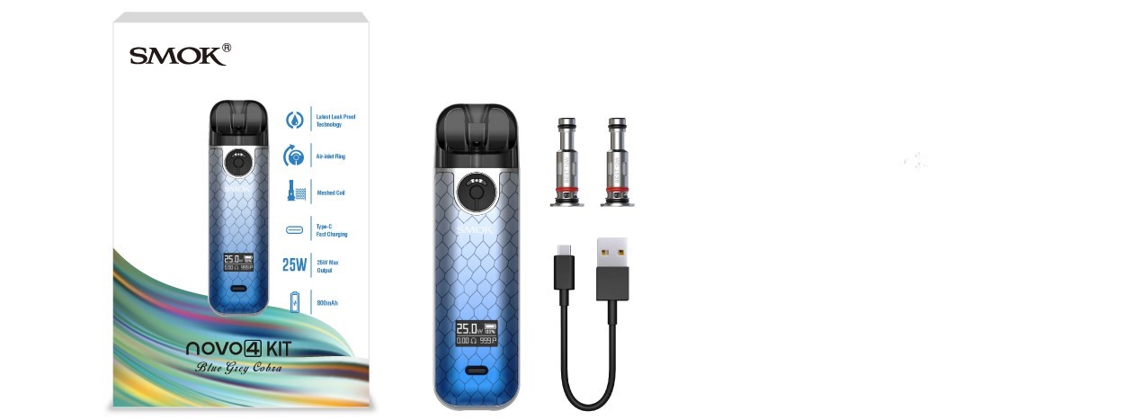 Smok Novo 4 Pod Paket İçeriği