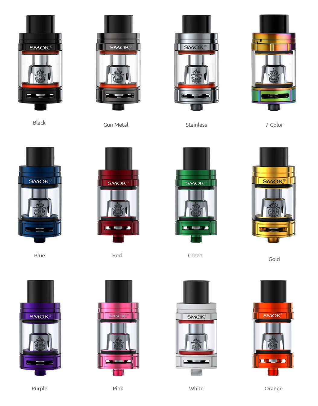 Smok TFV8 Big Baby Atomizer Renk Çeşitleri, TFV8 Big Baby Atomizer Black