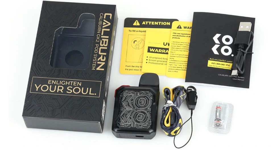 Uwell Caliburn GK2 Pod Paket İçeriği