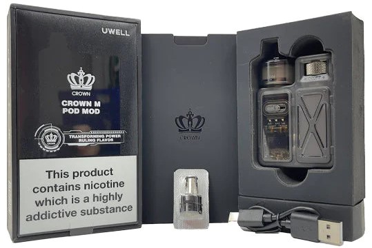 Uwell Crown M Pod Paket İçeriği, Uwell Krown M Pod Paket İçeriği