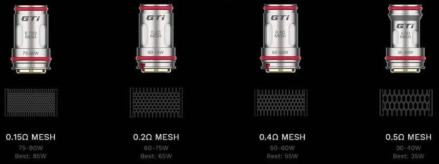 Vaporesso GTi Coil Çeşitleri, Vaporesso GTı Coil Çeşitleri, Vaperesso GTi Coil Çeşitleri, Vaporesso GTI Mesh Coil 0.2 Ohm Coil, Vaporesso GTI Mesh Coil 0.4 Ohm Coil, Vaporesso GTI Mesh Coil 0.5 Ohm Coil