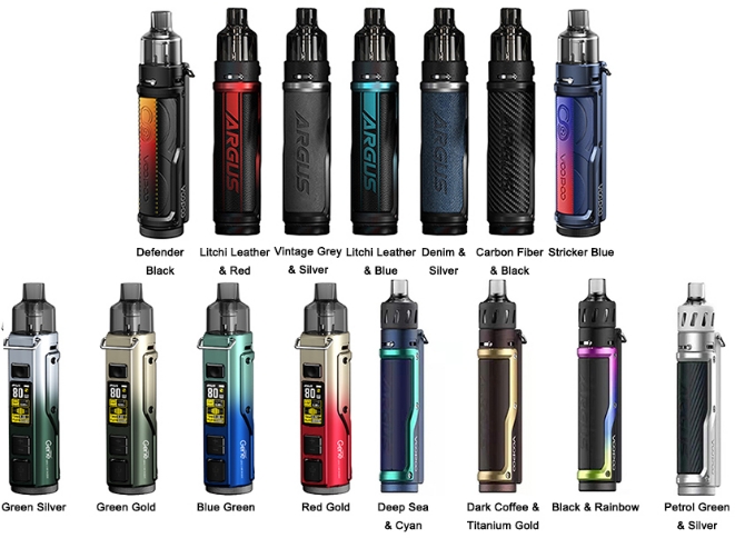 Voopoo Argus Pro Pod Renk Seçenekleri, Argus Pro Renk Çeşitleri