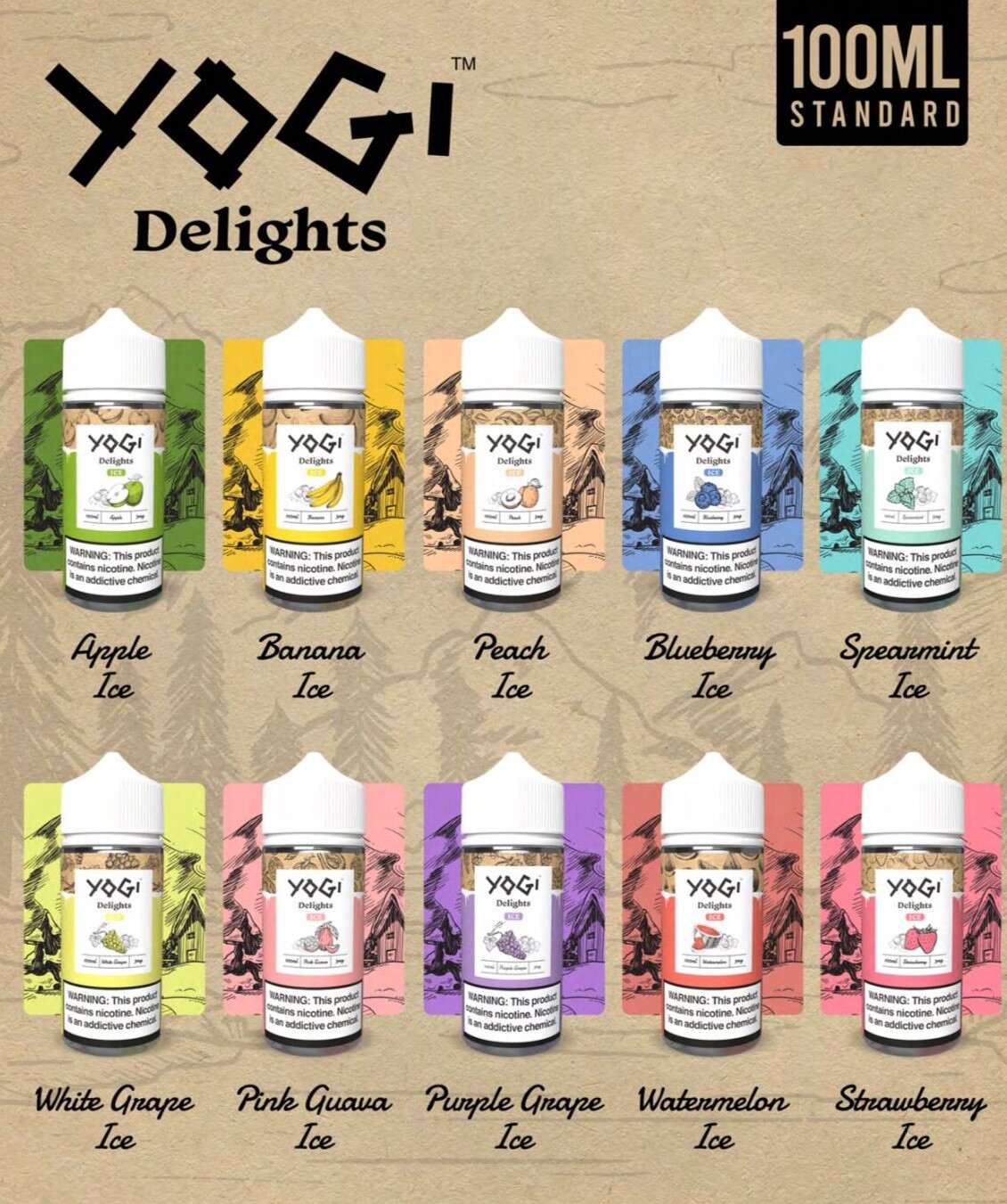 YOGI PURPLE GRAPE ICE 100ml Likit ve Diğer İçerik Listesi