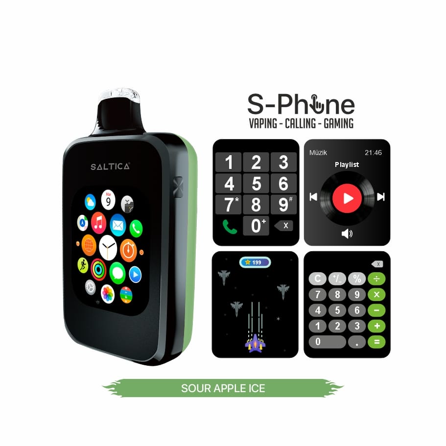 Saltica 30000 Sour Apple Ice Disposable Vape Bar