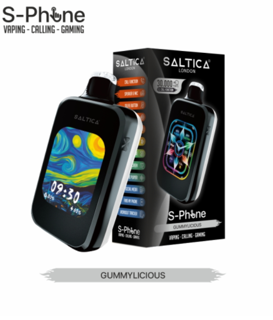 Saltica S-Phone 30000 GummyLicious Disposable Vape Bar, Saltica S-Phone 30.000 GummyLicious Disposable Vape Bar