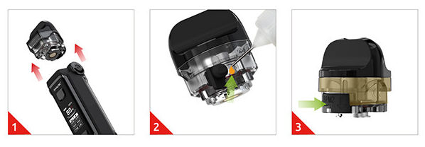 Smok IPX 80 RPM 2 Kartuş Likit Dolumu, Smok IPX80 RPM2 Kartuş Likit Dolumu
