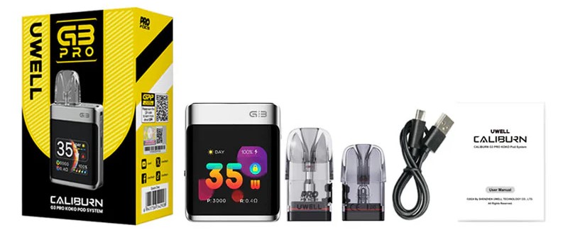 Uwell Caliburn G3 Pro Koko Pod Paket İçeriği