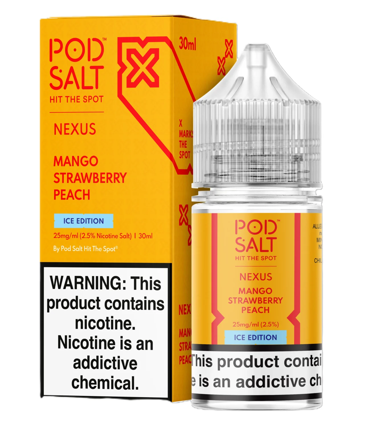 Pod Salt Mango Strawberry Peach Ice Likit