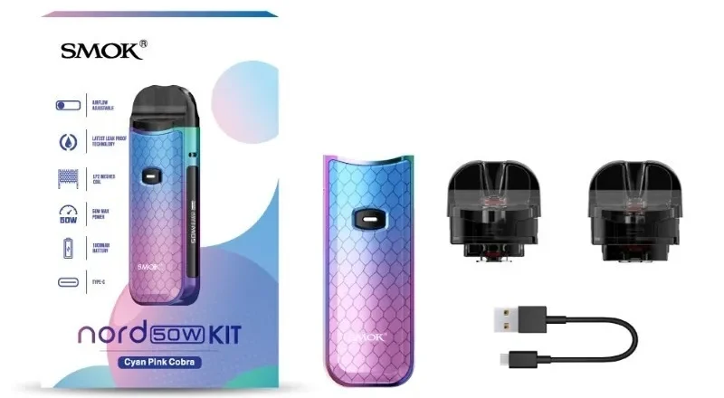 Smok Nord 50 Watt Paket İçeriği, Smok Nord50 Watt Paket İçeriği