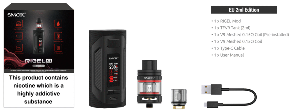 Smok Rigel Kit 230W 6.5ml