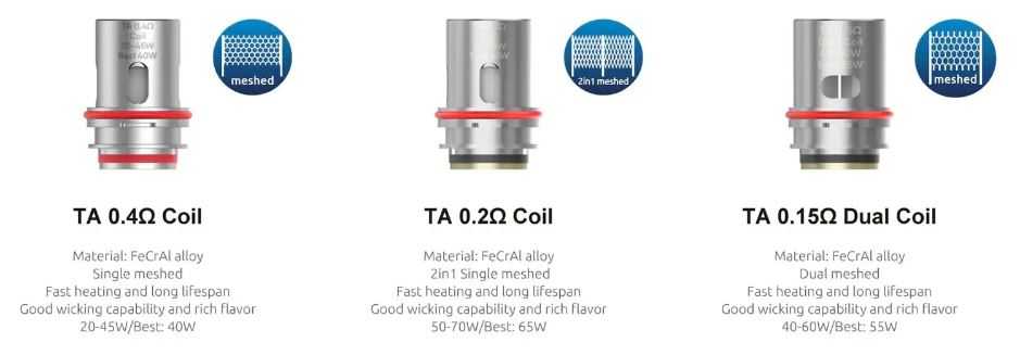 Smok TA Coil Çeşitleri