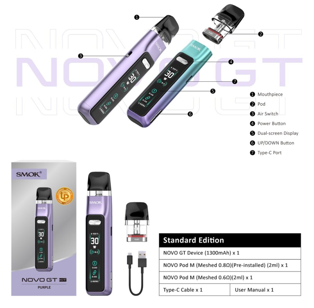 Smok Novo GT Kit Özellikleri