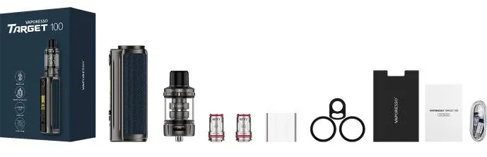 Vaporesso Target 100 Kit Paket İçeriği