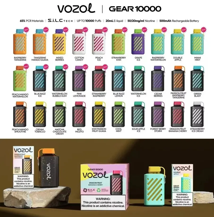 Vozol Gear 10000 Puf İçerik Listesi