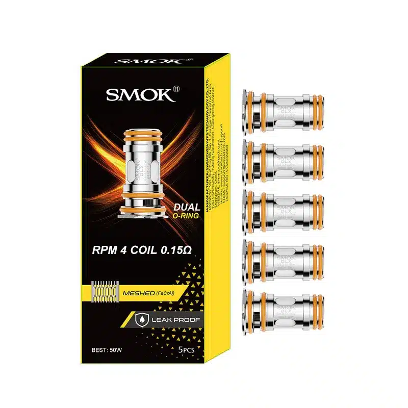 Smok Rpm 4 Coil 0.15 ohm, Smok Rpm4 Coil 0.15 ohm, Smok Rpm 4 0.15 ohm Coil