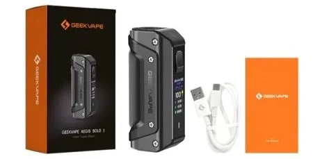 Geekvape Aegis Solo 3 Mod 100 W Kutu İçeriği