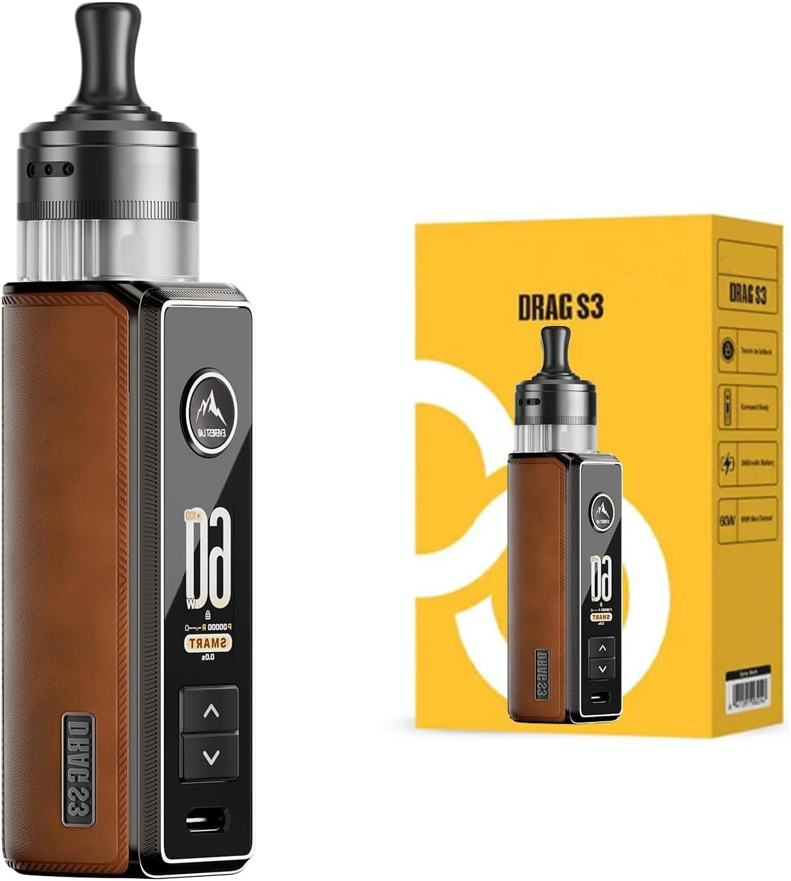 Voopoo Drag S3 Pod Mtl Brown