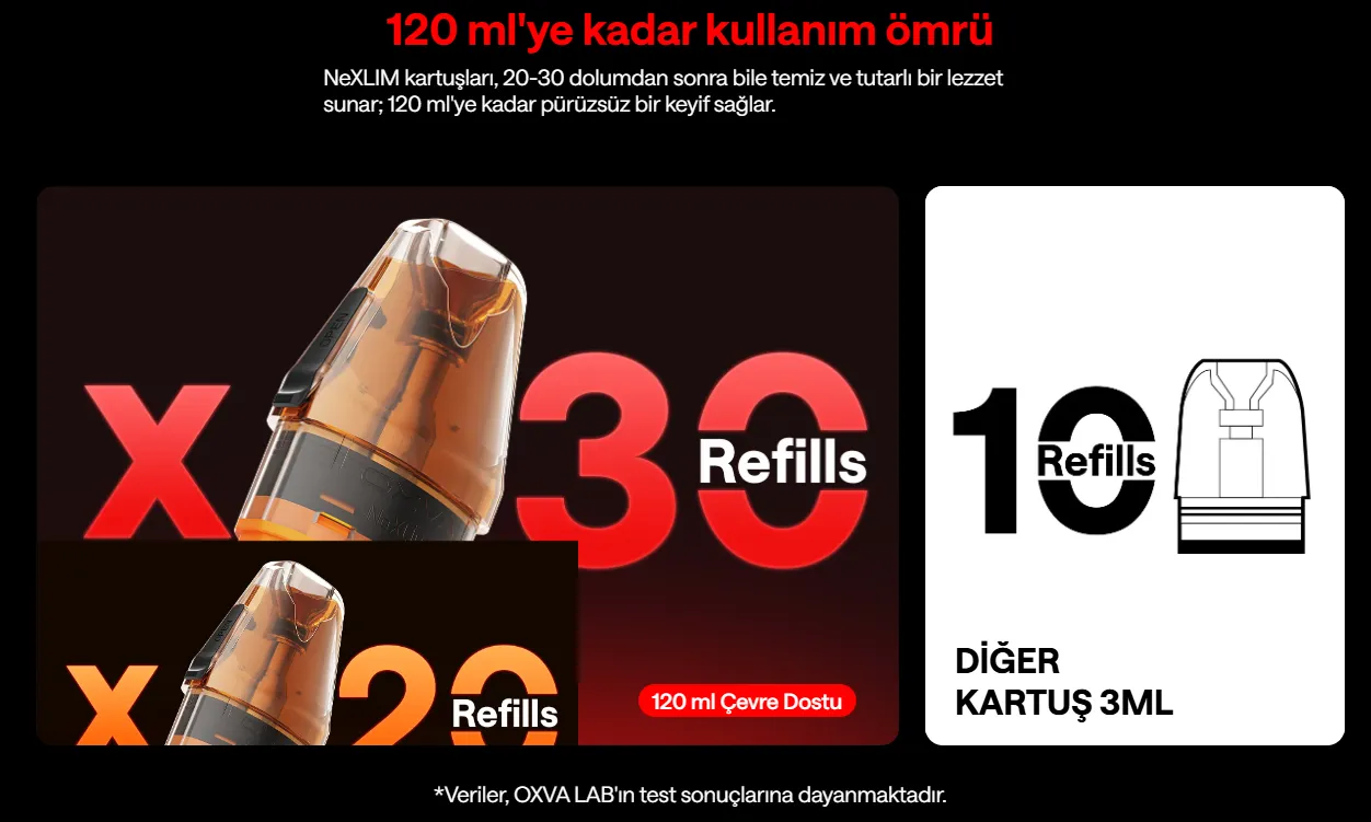 Oxva NeXlim 2 Pod Kartuş Özellikleri