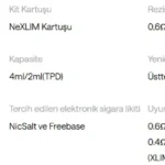 Oxva NeXlim Pod Kartuş Özellikleri_2