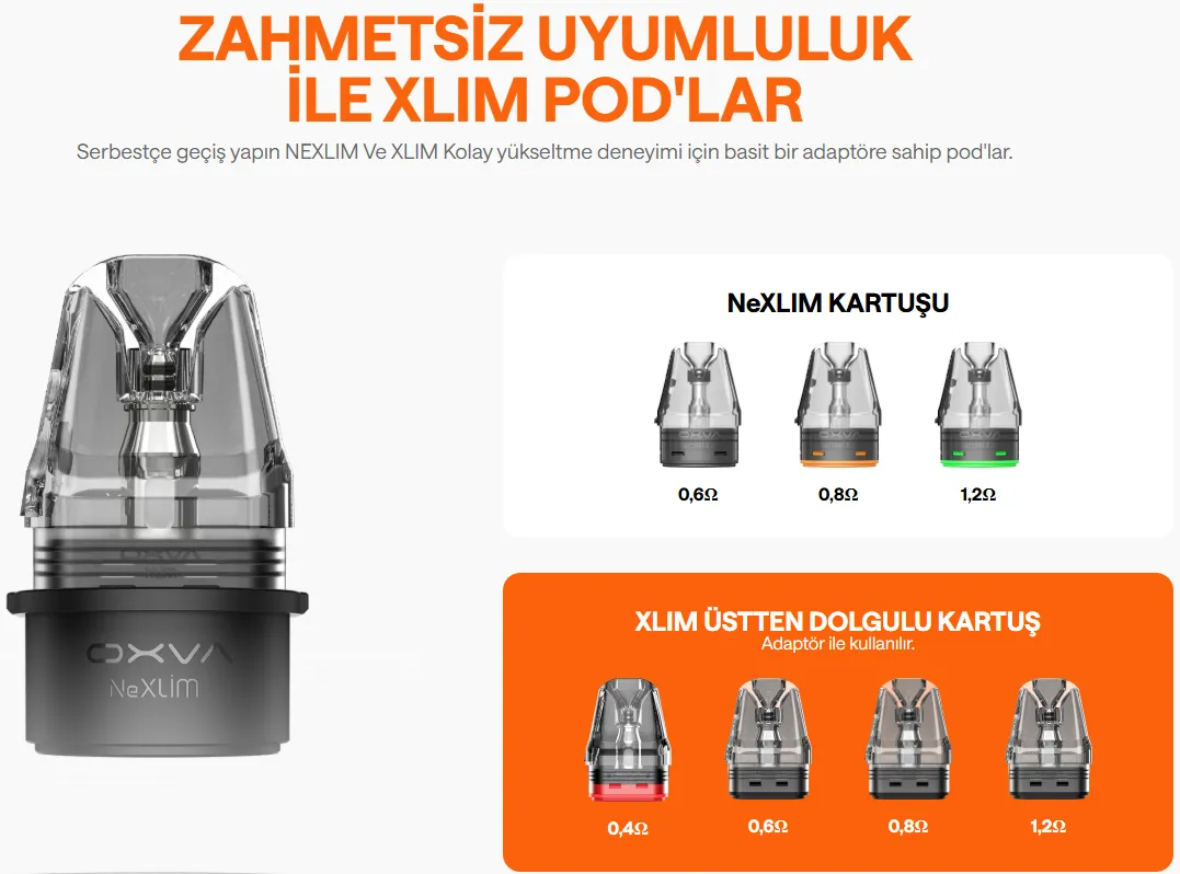 Oxva NeXlim Pod Kartuş Uyumluluğu_3