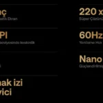 Oxva Xlim 3 Ultra Pod Dokunmatik Ekran Özellikleri