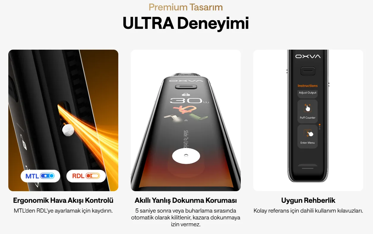 Oxva Xlim 3 Ultra Pod Özellikleri 8_12