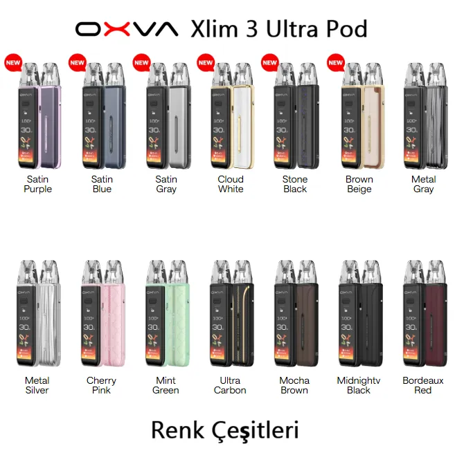 Oxva Xlim 3 Ultra Pod Renk Çeşitleri