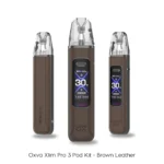 Oxva Xlim Pro 3 Brown Leather, Oxva Xlim Pro3 Brown Leather