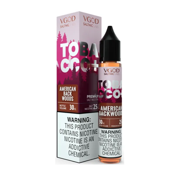 VGOD Tobacco Plus American Backwoods Salt Likit