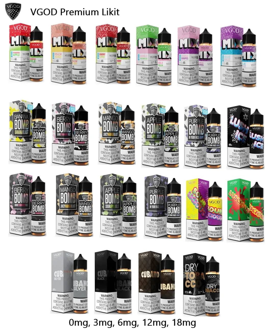 Vgod Likit 60 ml Çeşitleri