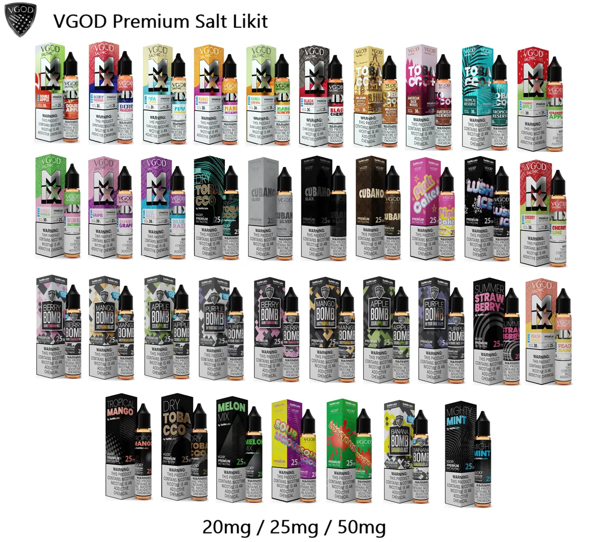 Vgod Salt Likit Çeşitleri, Premium Salt Likit Çeşitleri