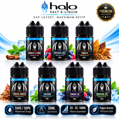 Halo Salt Likit Çeşitleri, Halo Premium Salt Likit Çeşitleri