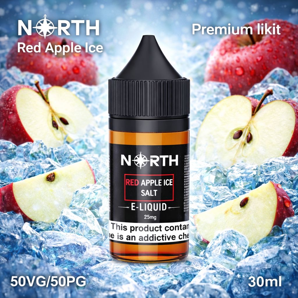 North Red Apple Ice Salt Likit North Red Apple Ice Salt Likit