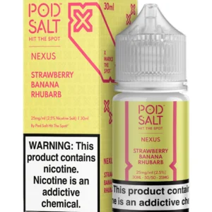 Pod Salt Strawberry Banana Rhubarb Likit