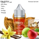 TASTY Apple Tobacco Salt Likit (Çift Elma,Tütün,Viski,Vanilya,Tereyağ)