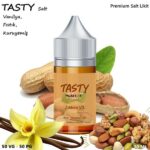TASTY Zıkkım V3 Salt Likit (Vanilya,Fıstık,Kuruyemiş)