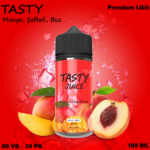 Tasty Mango Peach Ice Likit 100ml, Tasty Mango Peach Ice Likit 100 ml, Tasty Mango Peach Ice 100 ml Premium Likit