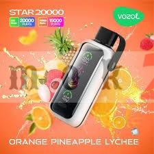 Vozol Star 20000 ORANGE PINEAPPLE LYCHEE